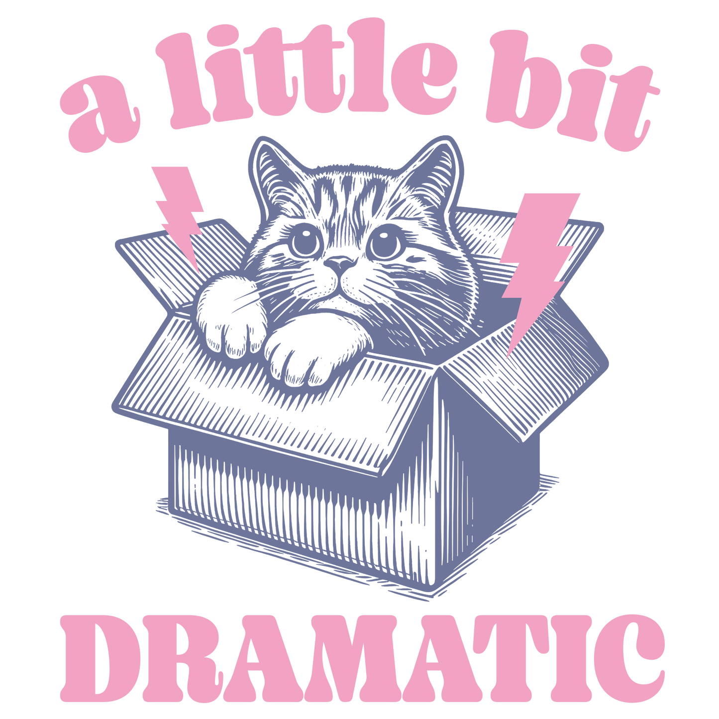 Autocollant "A little bit dramatic" en vinyle