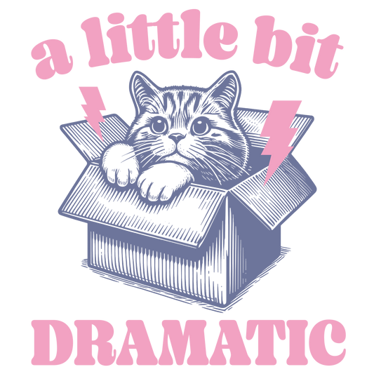 Autocollant "A little bit dramatic" en vinyle