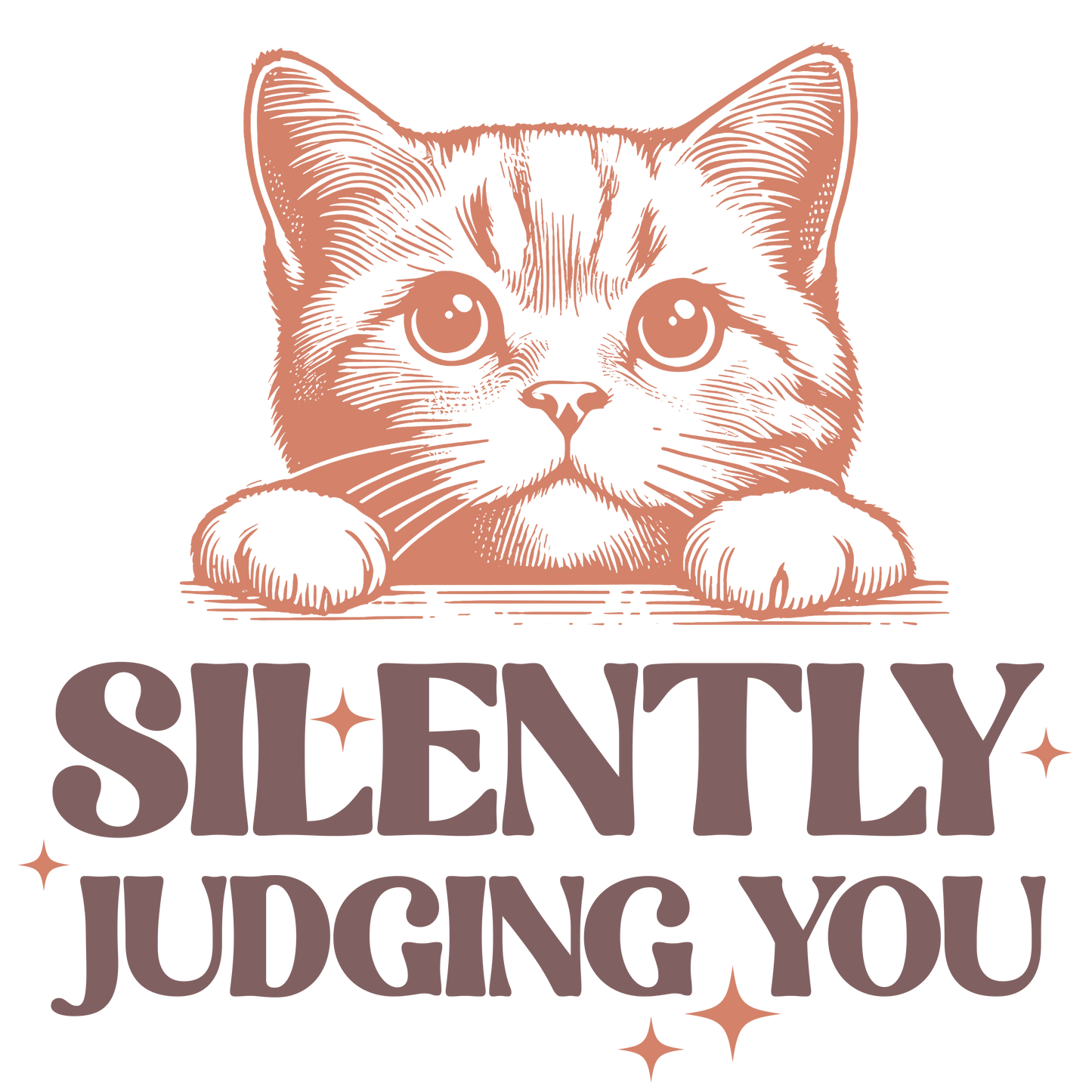 Autocollant "Silently judging you" en vinyle