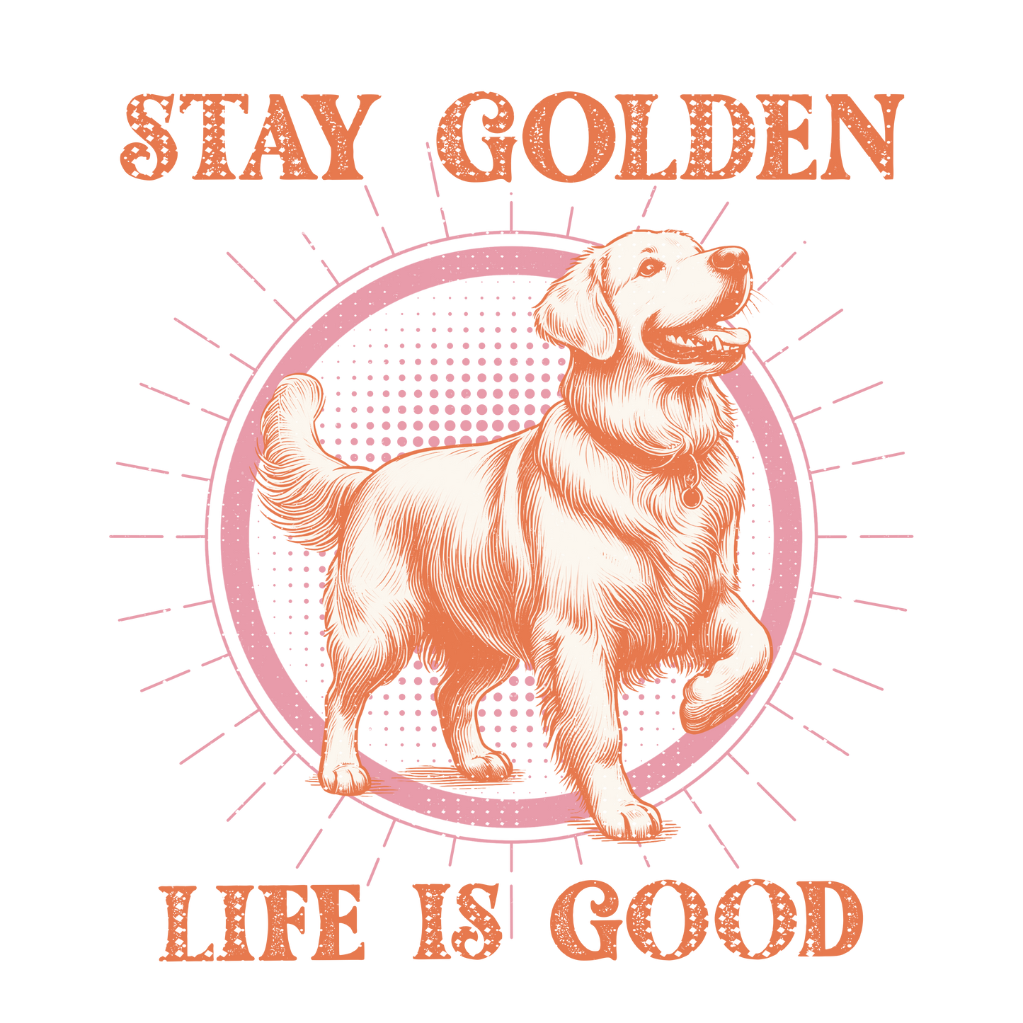 Autocollant "Stay Golden" en vinyle