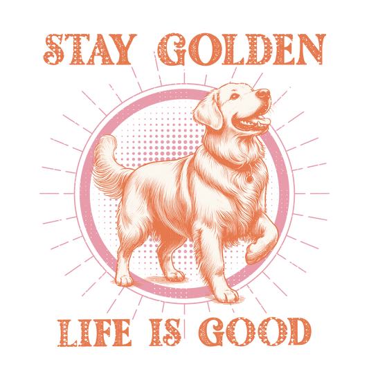 Autocollant "Stay Golden" en vinyle